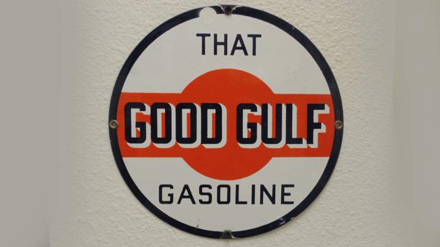 Good Gulf Gasoline SSP 10 In Diameter at Indy Road Art 2018 as K108 ...