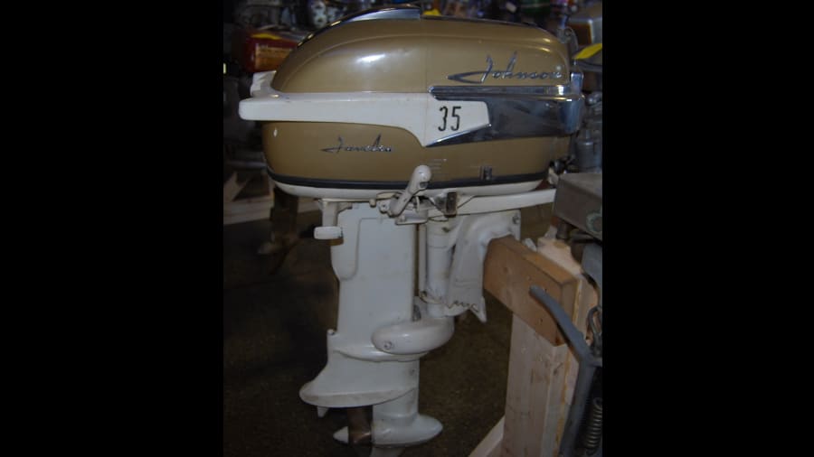 Johnson 35 HP Golden Jubilee Outboard Boat Motor for Sale at Auction Mecum Auctions