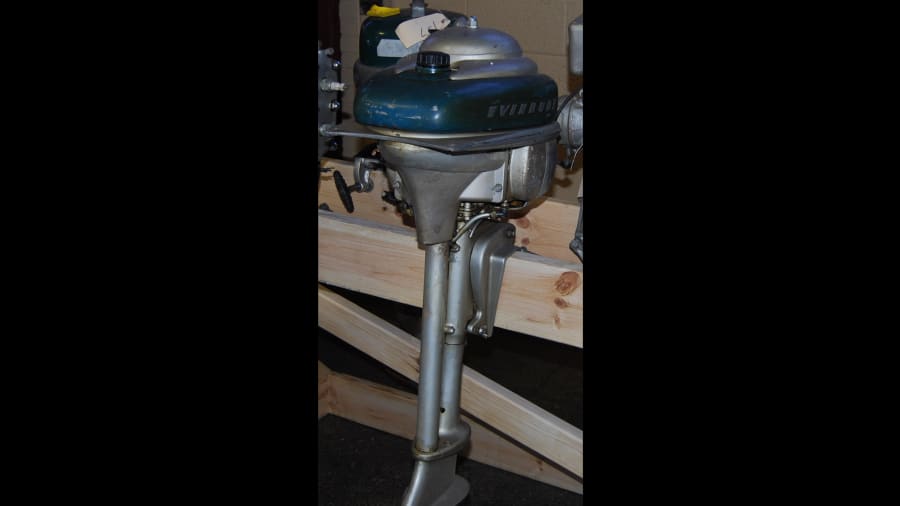 Evinrude Zephyr Outboard Boat Motor at Indy Road Art 2018 as J212