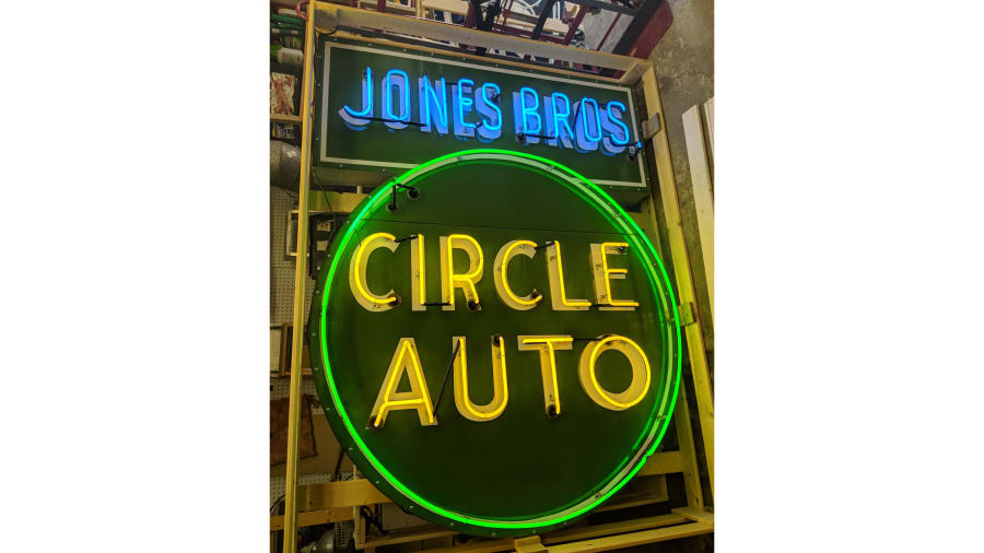 Jones Bros. Circle Auto SSN 59 X 79 X 6 at Indy Road Art 2018 as K114.1