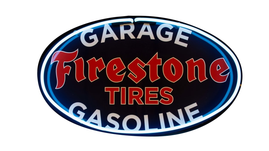 Firestone Tires SingleSided Neon 34x20x4 for Sale at Auction Mecum