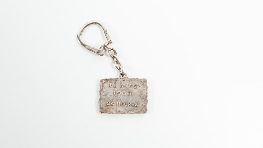 1966 Le Mans Key Chain Metal Owned By Roy Lunn At Indy Road Art 2020 As 1966-le-mans-key-chain-metal-owned-by-roy-lunn-at-indy-road-art-2020-as
