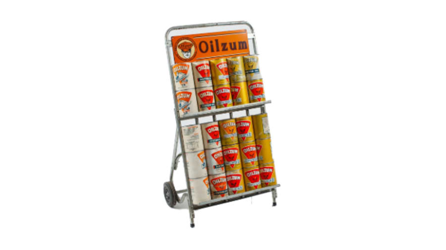 Oilzum Motor Oil And Lubricant With Stand for Sale at Auction Mecum