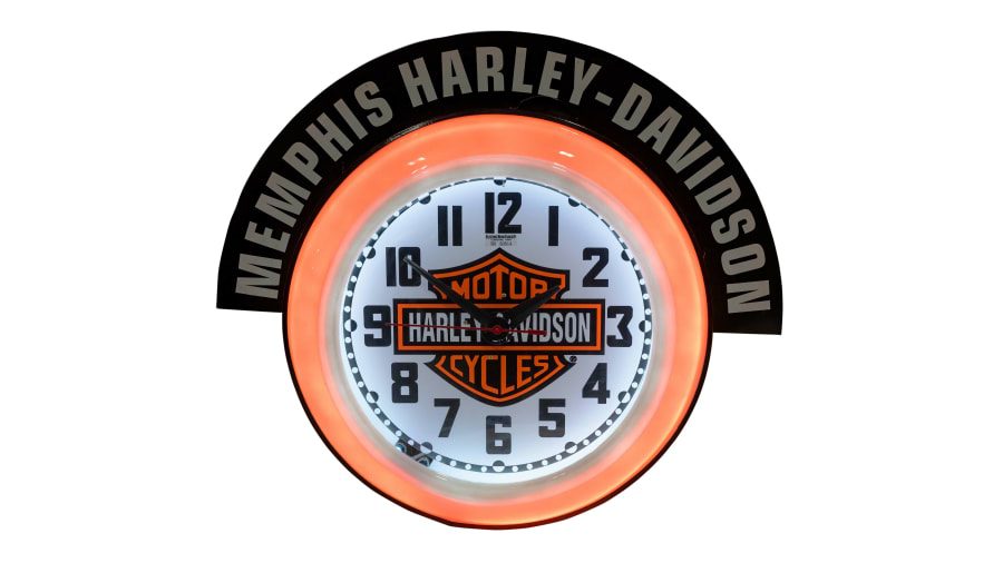 HarleyDavidson Neon Clock for Sale at Auction Mecum Auctions
