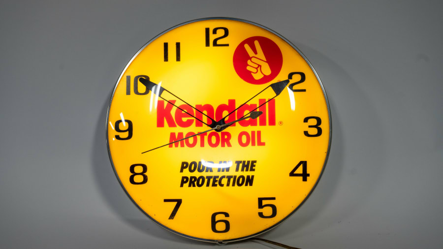 Kendall Motor Oil 3 LED Clock