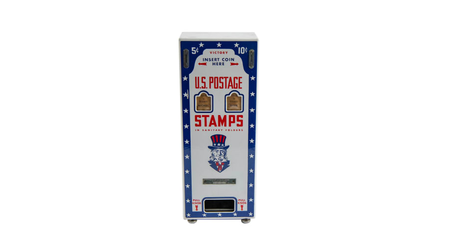 Sold at Auction: Vintage Postage Stamp Dispenser Vending Machine