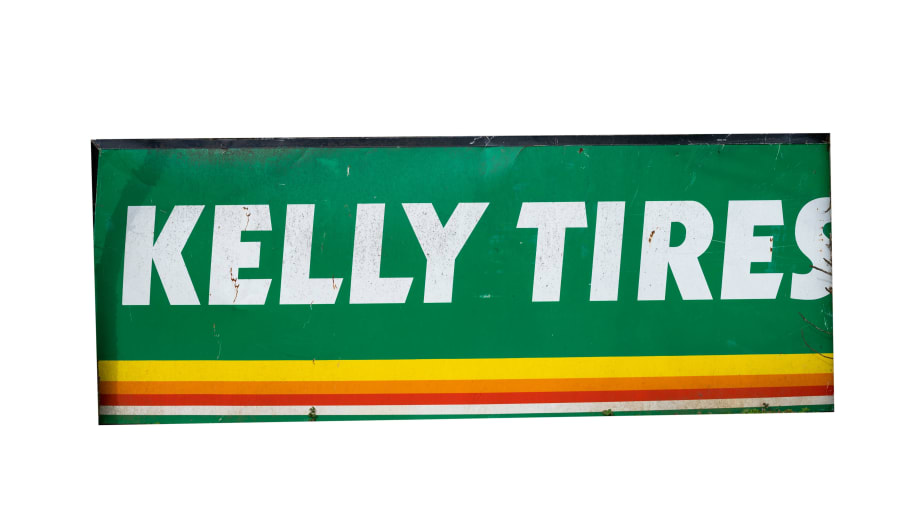 Kelly Tires SingleSided Tin Sign for Sale at Auction Mecum Auctions