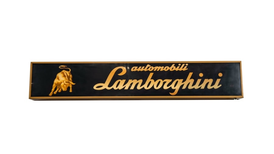 Lamborghini Plastic Light-Up Sign at Indy Road Art 2022 asB411 - Mecum  Auctions