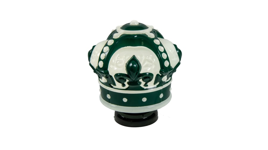 Green and White Crown Glass Globe for Sale at Auction Mecum Auctions