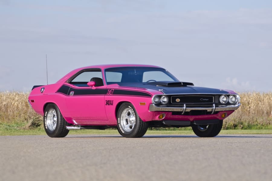 AUCTION: Super Rare Panther Pink 1970 Dodge Challenger T/A