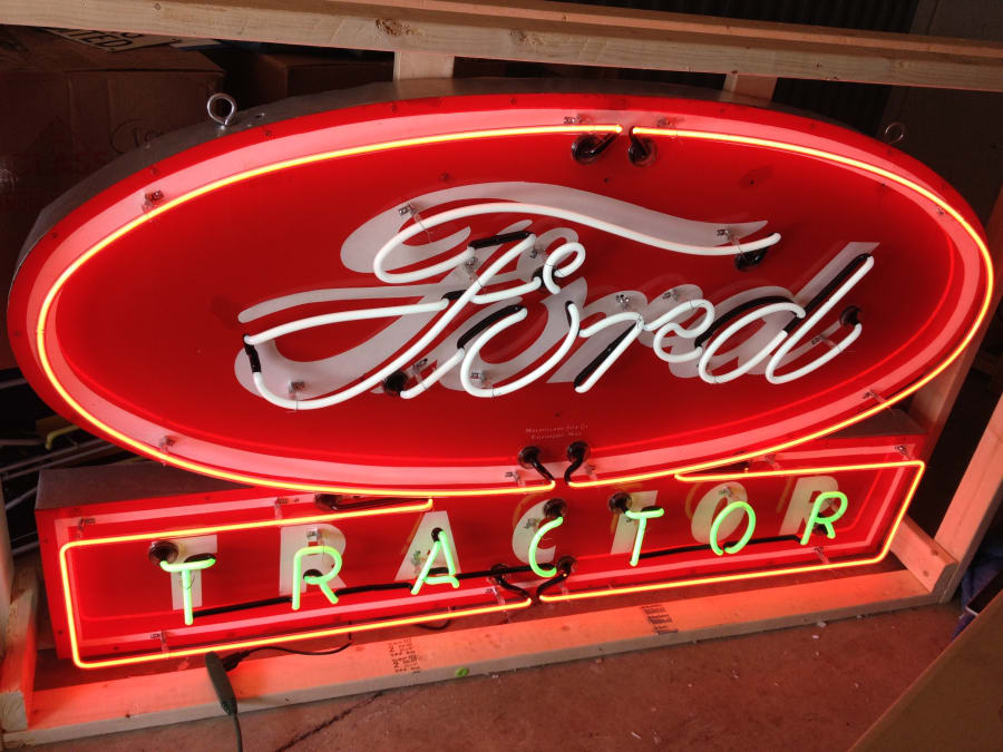 Ford Tractor Neon Sign SSPN 42x72 for Sale at Auction Mecum Auctions