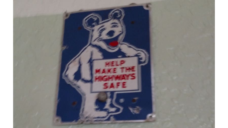 Bear Alignment Help Make Highways Safe Sign for Sale at Auction Mecum