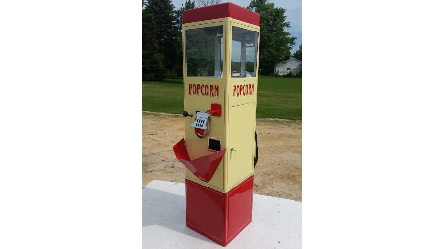Coin Operated Popcorn Vending Machine 24x64x15 for Sale at Auction Mecum Auctions