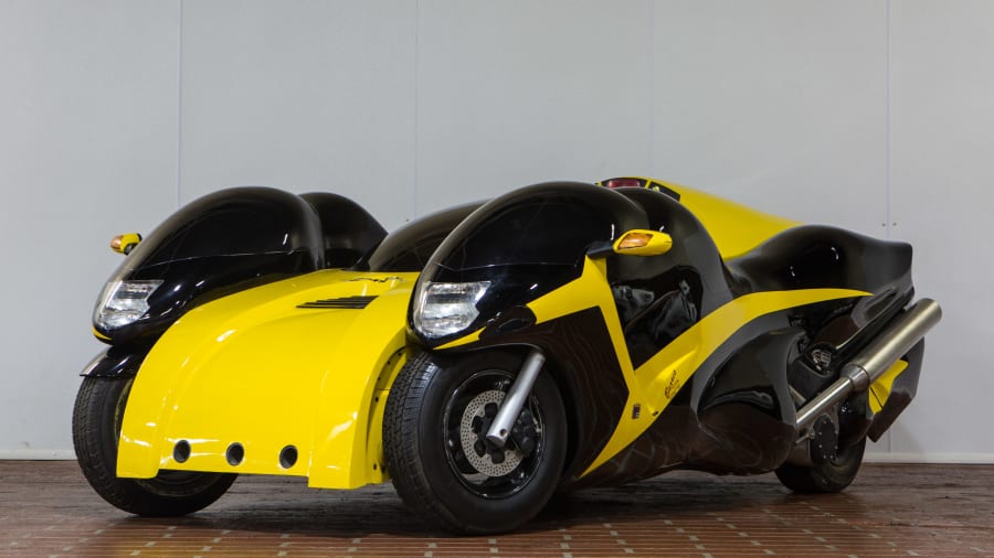 Knight Rider Twin 1991 Team Knight Rider Dual Motorbike at Indy 2017 as G112 - Mecum Auctions
