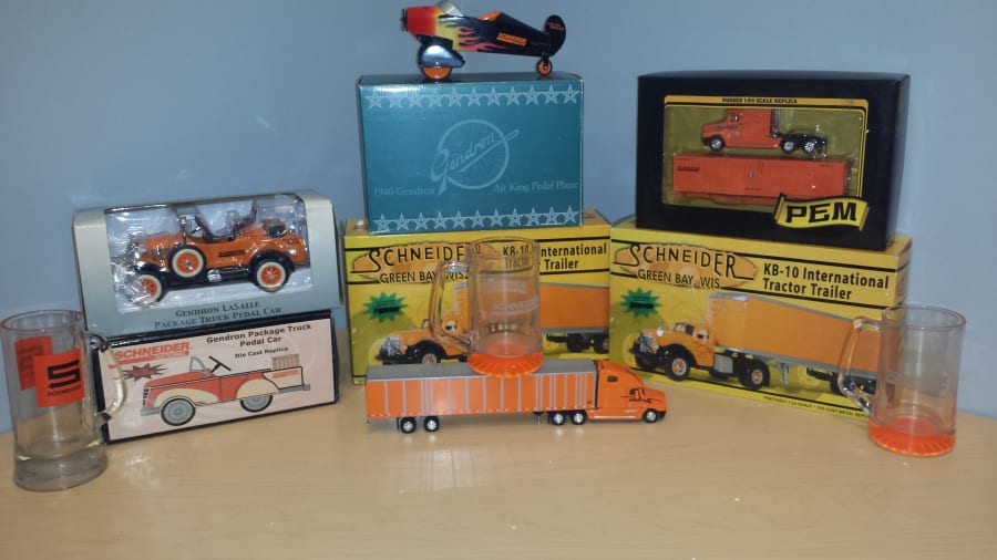 11 Piece Schneider Trucking Assorted Collection for Sale at Auction