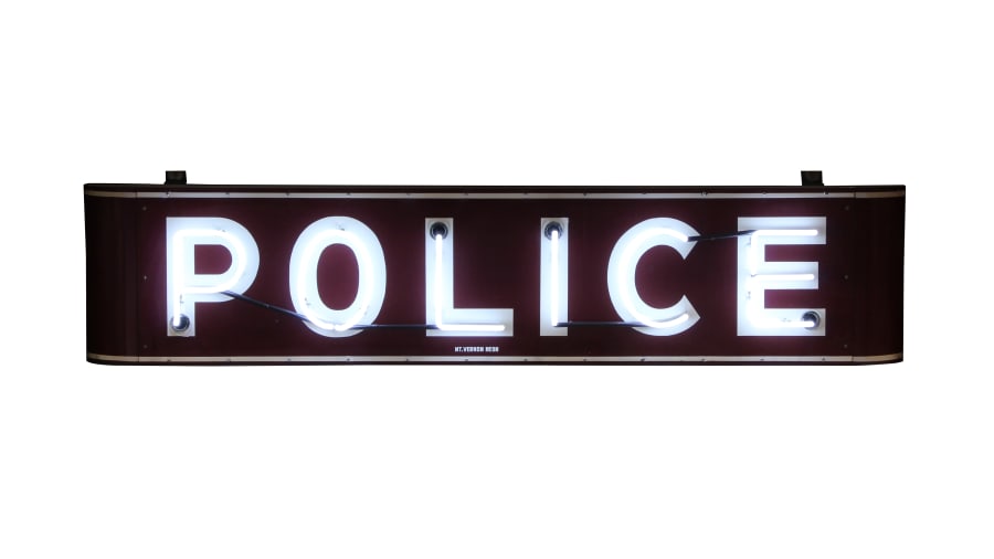 Police 84x18x11 at The Walker Sign Collection 2015 as F23 - Mecum Auctions