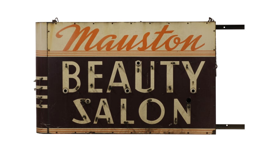 Mauston Beauty Salon 58x36x8 at The Walker Sign Collection 2015 as S204