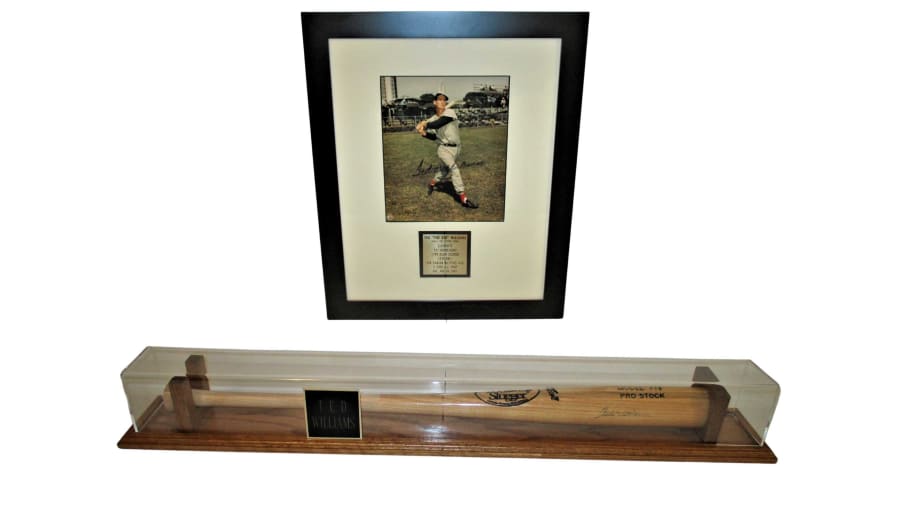 Ted Williams Signed Lithograph. Hall of Fame slugger.  Baseball