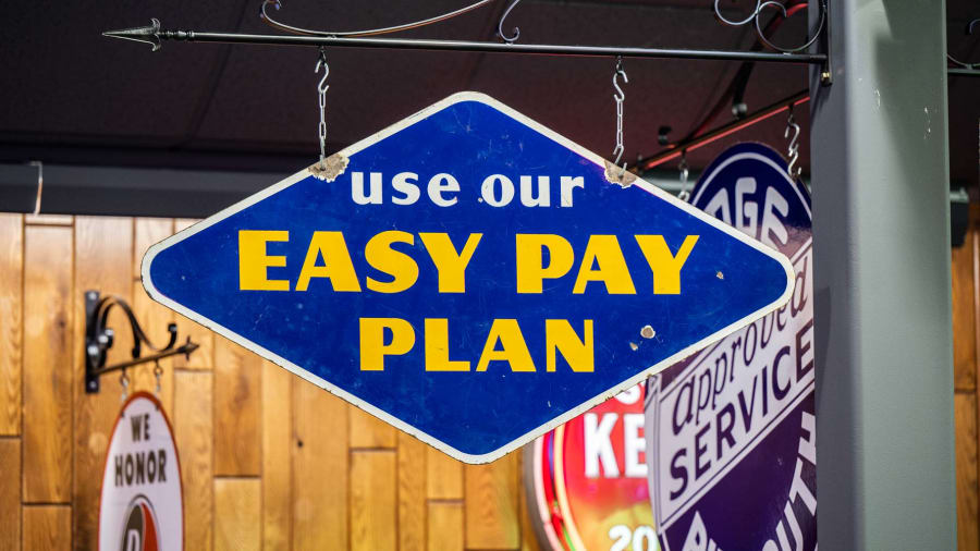 Goodyear Tires Easy Pay Plan DoubleSided Porcelain Sign at The World’s