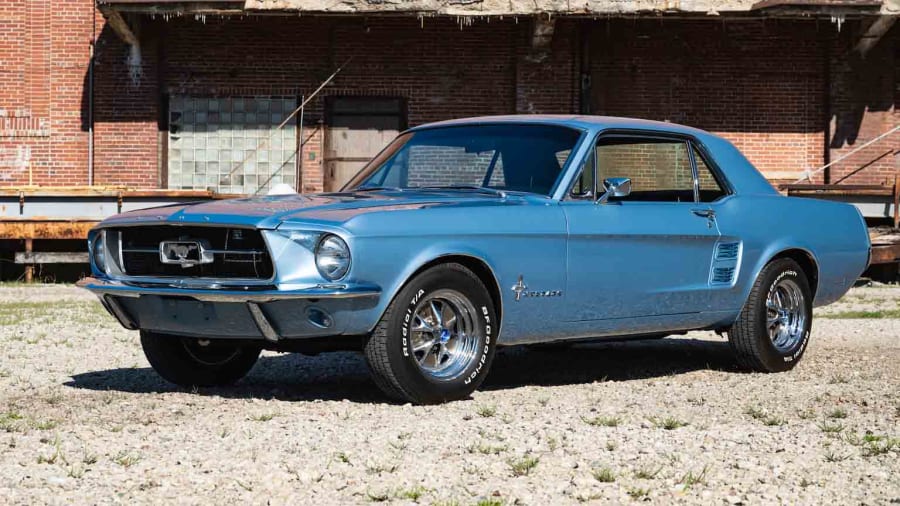 1967 mustang baby blue