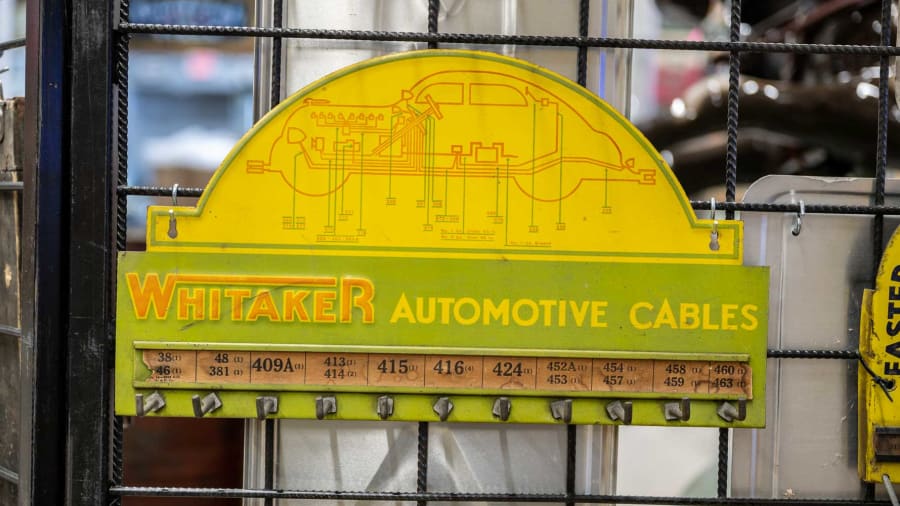 Whitaker Automotive SingleSided Embossed Cable Rack for Sale at Auction Mecum Auctions