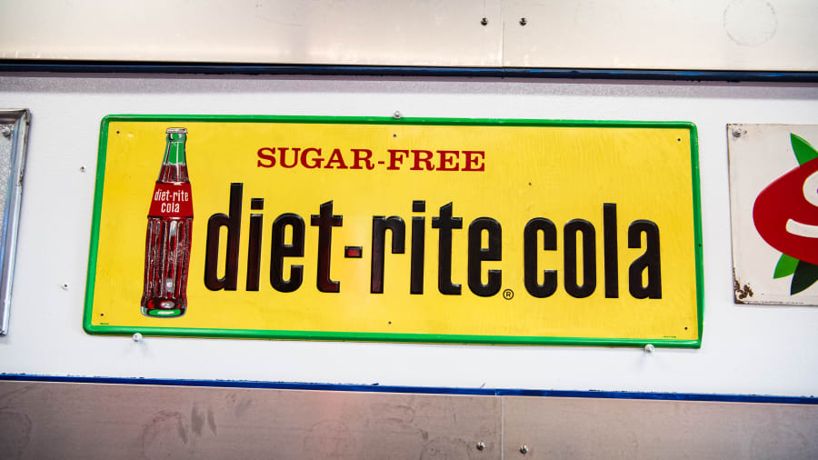 1960s Diet-Rite Cola Single-Sided Embossed Tin Sign at The World’s ...