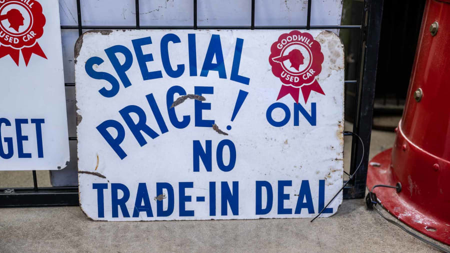 Pontiac Goodwill Used Car SingleSided Tin Sign at The World’s Largest