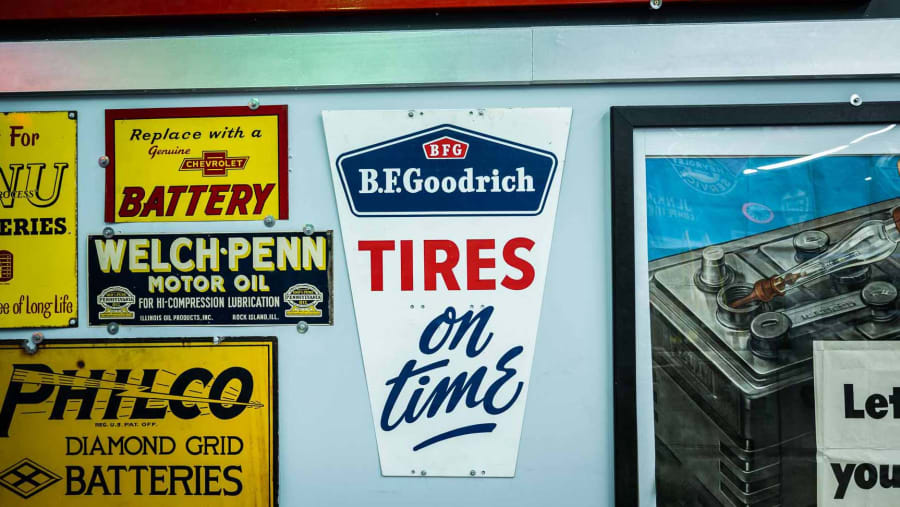 B.F. Goodrich Tires SingleSided Porcelain Sign for Sale at Auction