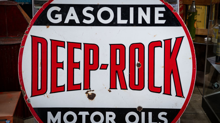 1940's Deep Rock oil ポスター　サイン 1940's Deep Rock oil ポスター サイン