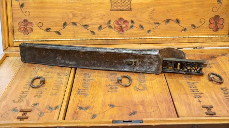 Sold at Auction: Antique Wood Tool Box