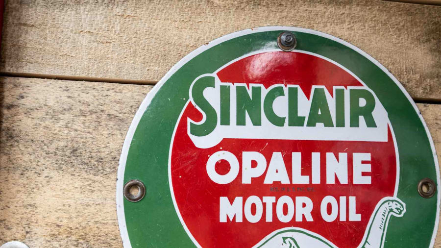 Vintage 1930s Sinclair Opaline Service Gas Station Advertising