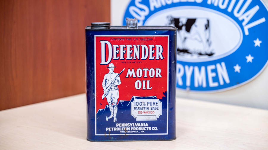 Defender Motor Oil 2-Gallon Oil Can for Sale at Auction - Mecum Auctions