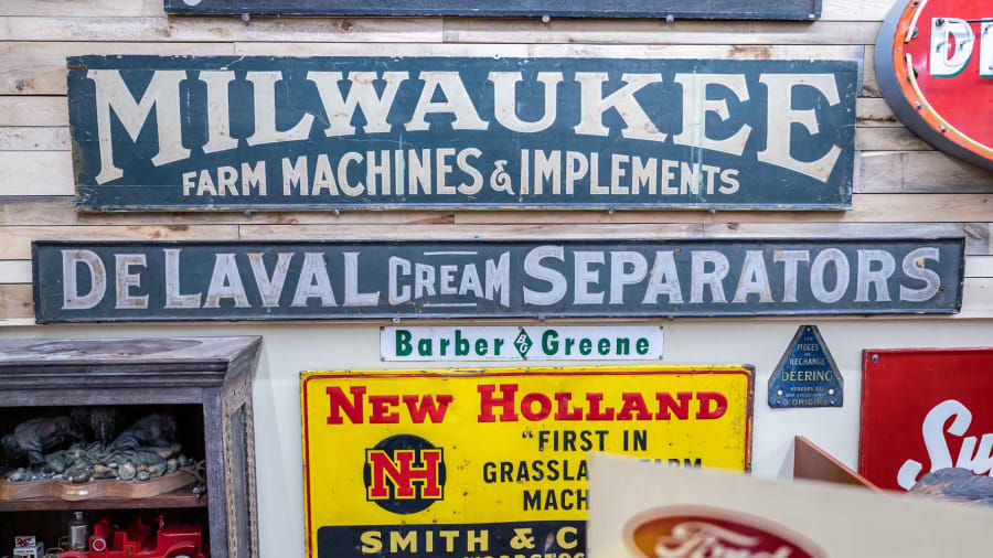 Late 1800s DeLaval Single-Sided Smalt Dealership Sign for Sale at ...