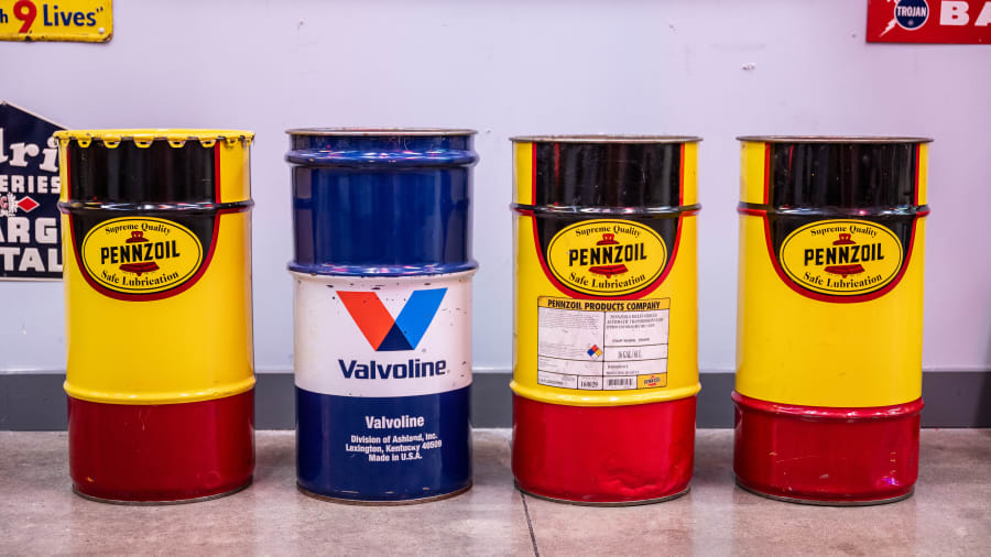 Pennzoil and Valvoline Grease Drums for Sale at Auction Mecum Auctions