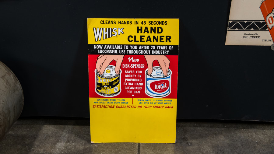 Whisk Hand Cleaner SingleSided Cardboard Advertisement for Sale at