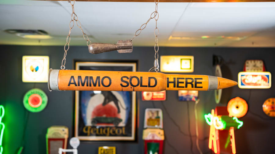 Von Dutch "Ammo Sold Here" Hanging Sign for Sale at Auction Mecum