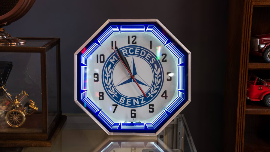 MercedesBenz Neon Octagon Clock for Sale at Auction Mecum Auctions