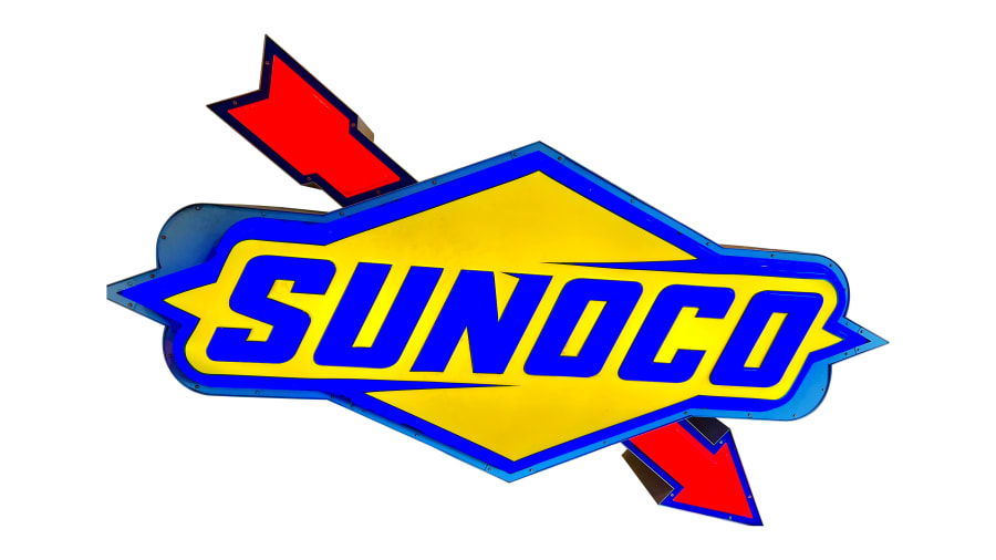 Sunoco Double-Sided Lighted Sign at Harrisburg 2023 as Z434 - Mecum ...