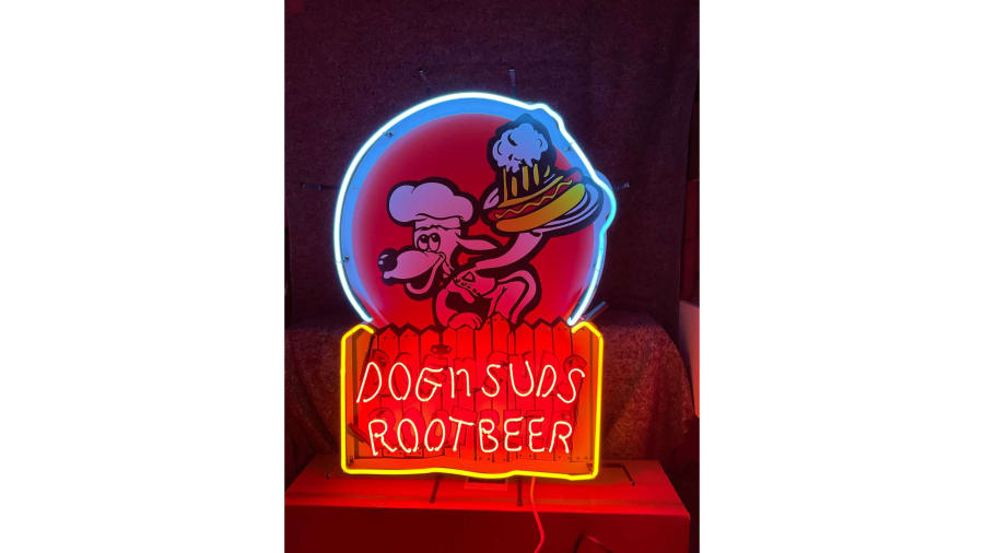 Dog n Suds SingleSided Neon Sign for Sale at Auction Mecum Auctions