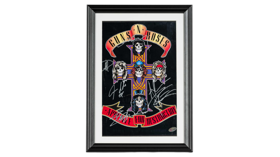 Guns N' Roses Autographed Poster For Sale At Auction - Mecum Auctions