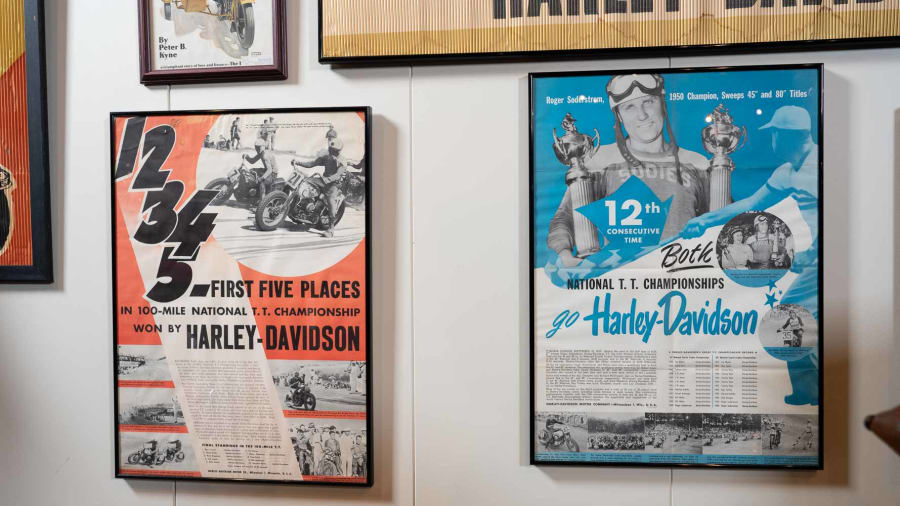 HarleyDavidson Framed Racing Posters, Lot of 2 for Sale at Auction