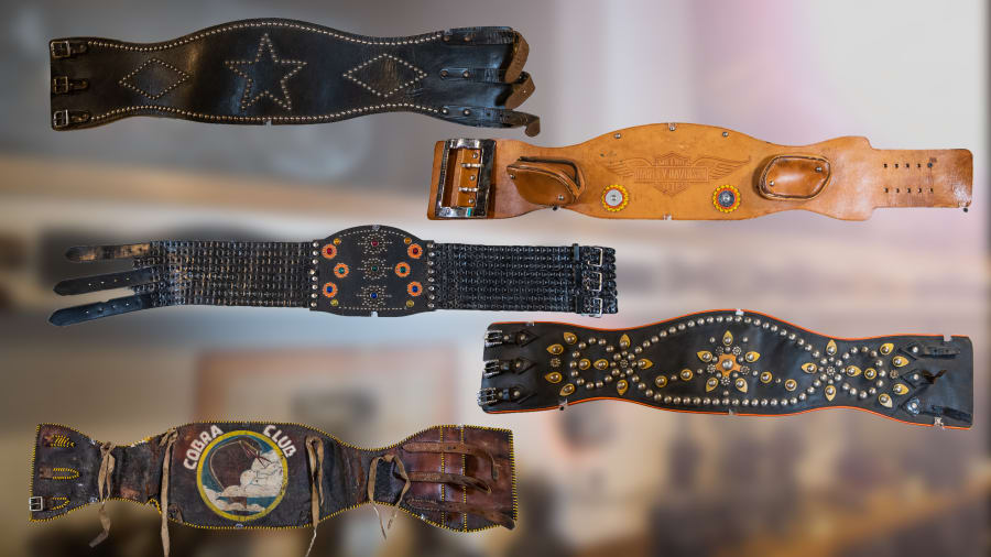 Leather Kidney Belts, Lot of 5 for Sale at Auction Mecum Auctions