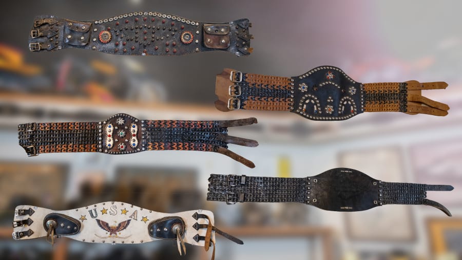 Leather Kidney Belts, Lot of 5 for Sale at Auction Mecum Auctions