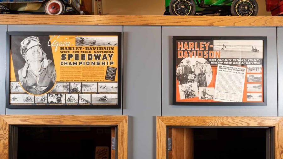 HarleyDavidson Framed Posters, Lot of 2 for sale at From the John