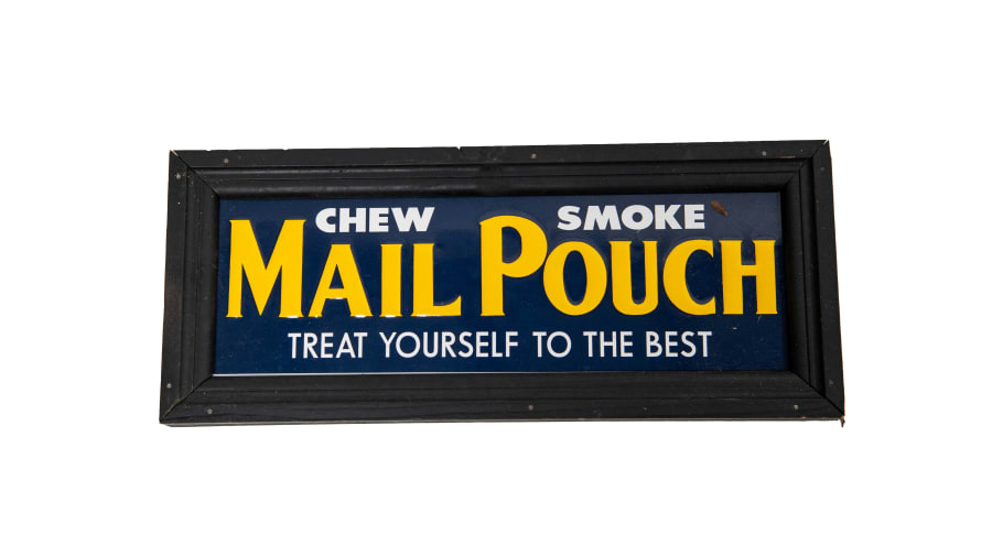 Mail Pouch SingleSided Embossed Tin Sign at Dallas 2023 as Z307