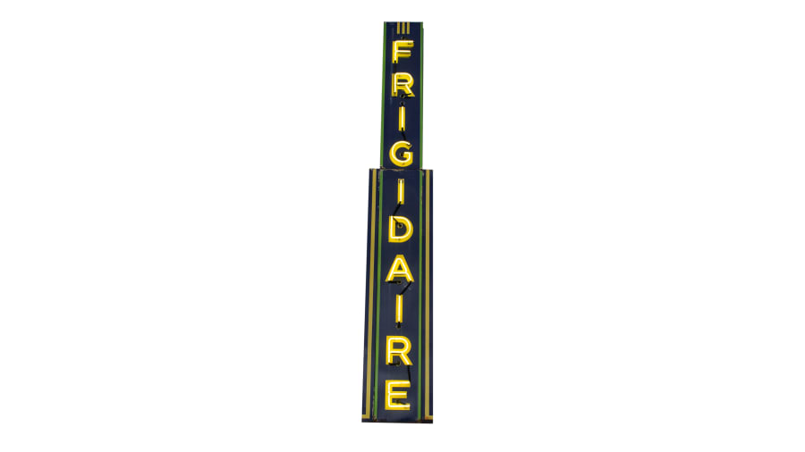 Frigidaire SingleSided Porcelain Neon Sign for sale at Indy Fall