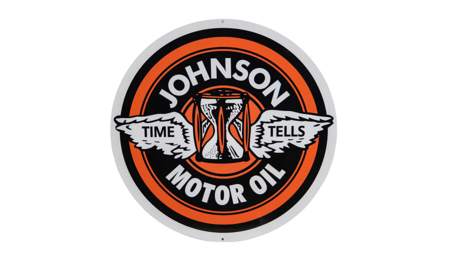 Johnson Motor Oil SingleSided Tin Sign for Sale at Auction Mecum