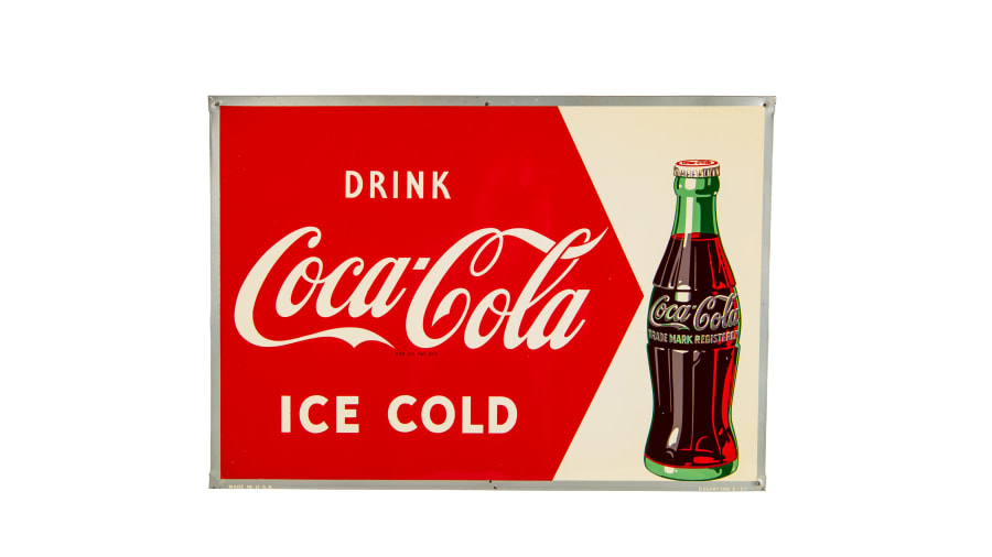 1952 Coca-Cola Single-Sided Tin Sign For Sale At Auction - Mecum