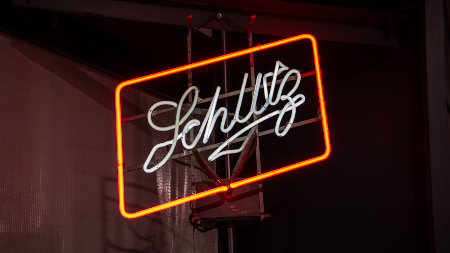 Schlitz SingleSided Neon Window Sign for Sale at Auction Mecum Auctions