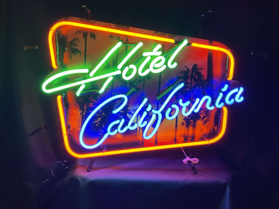 Hotel California Single-Sided Neon Sign for Sale at Auction - Mecum